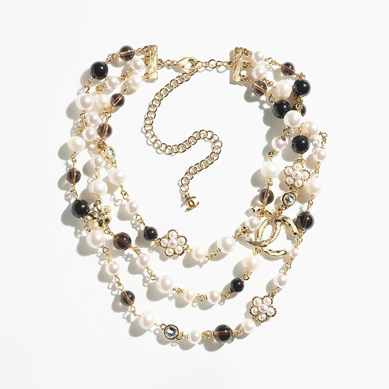 18K  Chanel 24B Long Pearls Necklace