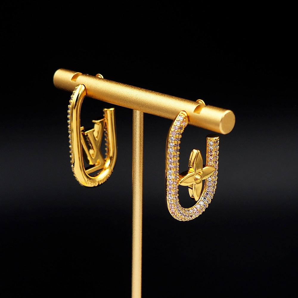 18K Louis Vuitton My Chain Earrings