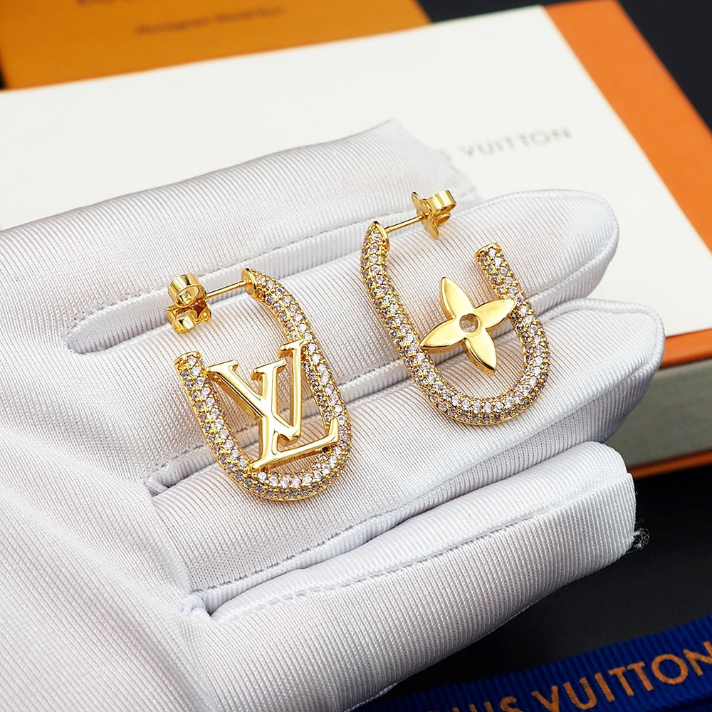 18K Louis Vuitton My Chain Earrings