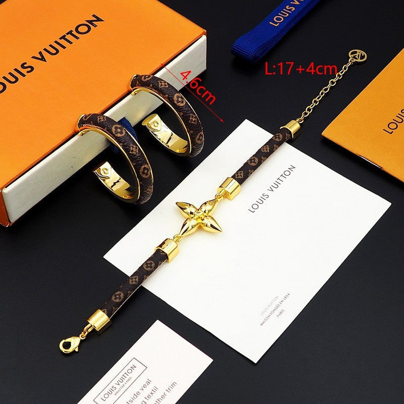 18K Louis Vuitton Signature Earrings