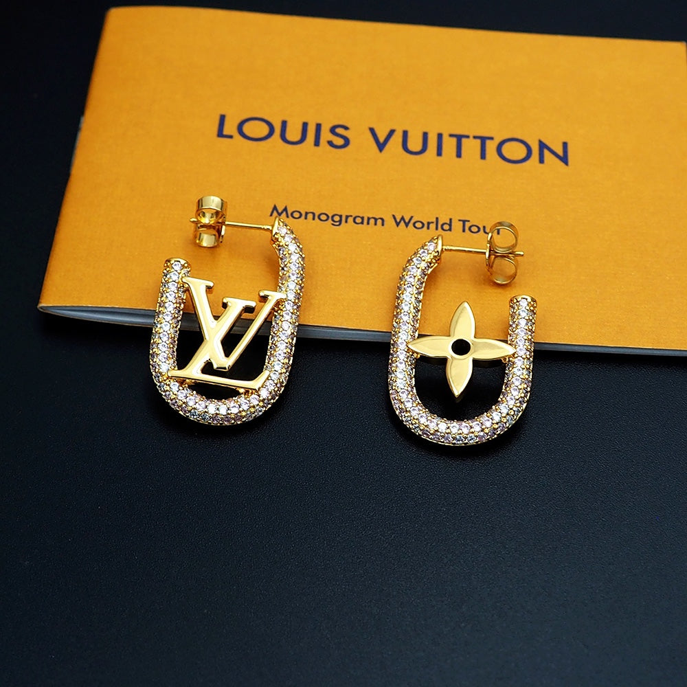 18K Louis Vuitton My Chain Earrings